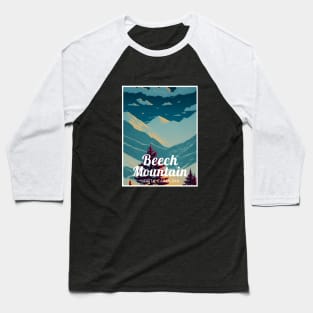 Beech Mountain North Carolina United States ski Baseball T-Shirt